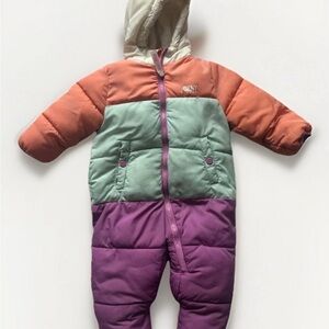 DKNY Jeans Baby Multi-Colored Puffer Snowsuit | Size: 18M